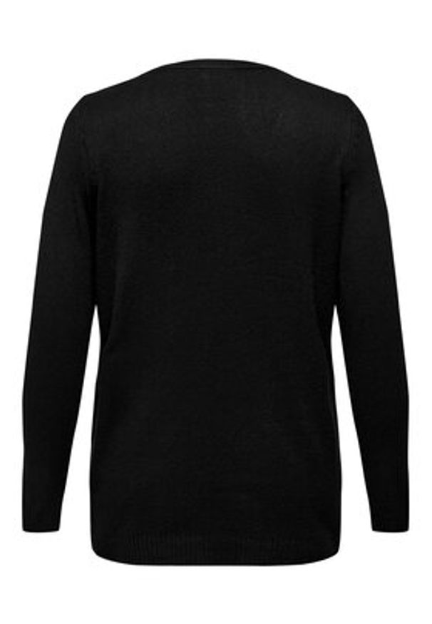 ONLY Carmakoma Kardigan 15219653 Czarny Regular Fit. Kolor: czarny. Materiał: syntetyk