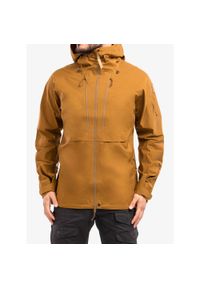Fjällräven - Kurtka męska Fjallraven Keb Eco-Shell Jacket. Kolor: brązowy. Sport: turystyka piesza #1