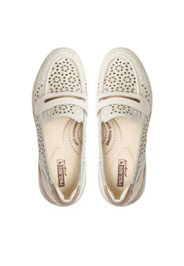 Pikolinos Półbuty W4R-6518C1 Biały. Kolor: biały. Materiał: skóra