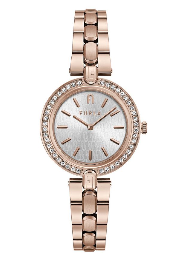 Furla Zegarek damski kolor złoty. Kolor: złoty. Materiał: materiał
