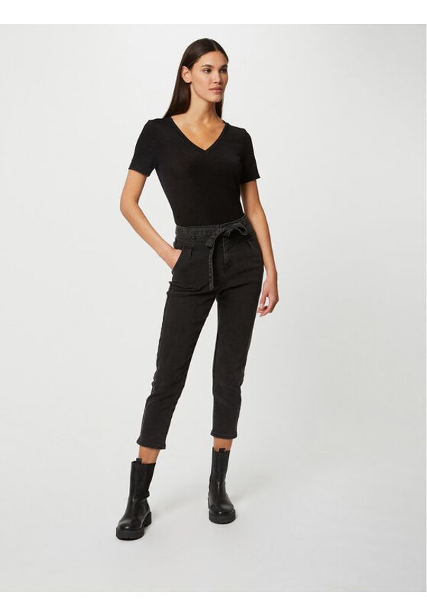 Morgan Bluzka 212-DIWI Czarny Regular Fit. Kolor: czarny. Materiał: syntetyk