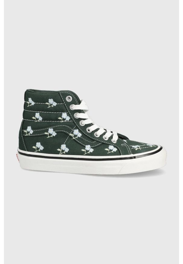 Vans trampki UA SK8-Hi 38 DX damskie kolor zielony. Zapięcie: sznurówki. Kolor: zielony. Materiał: guma