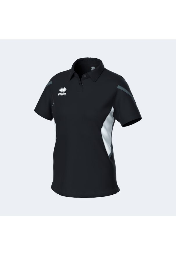 ERREA - Damski jersey Errea Carmen. Typ kołnierza: typu carmen. Kolor: czarny, wielokolorowy, biały. Materiał: jersey. Sport: kolarstwo