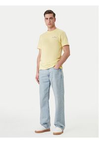 Guess Jeans T-Shirt M6GIC0 K8HM0 Żółty Regular Fit. Kolor: żółty. Materiał: bawełna #3