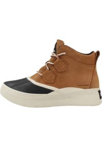 sorel - SOREL OUT N ABOUT IV CLASSIC WP Brązowy. Kolor: brązowy. Materiał: tkanina, skóra. Styl: sportowy #2