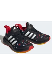 Adidas - Buty adidas FortaRun 2.0 Mickey El Jr HP8997 czarne. Zapięcie: pasek. Kolor: czarny. Materiał: materiał, syntetyk, guma. Szerokość cholewki: normalna. Wzór: paski. Model: Adidas Cloudfoam. Sport: bieganie #4