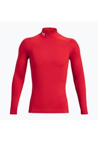 Longsleeve męski Under Armour Comp Mock UA Armour. Kolor: czerwony. Długość rękawa: długi rękaw. Sport: fitness #1