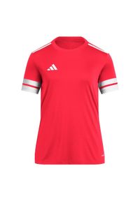 Adidas - Koszulka Squadra 25. Kolor: biały, czerwony, wielokolorowy. Materiał: materiał