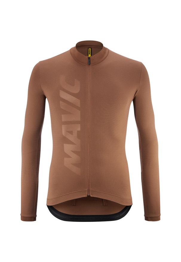MAVIC - Dżersej z długim rękawem Mavic Aksium. Kolor: wielokolorowy, brązowy, zielony. Materiał: jersey. Długość rękawa: długi rękaw. Długość: długie. Sport: kolarstwo