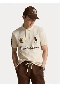 Polo Ralph Lauren Polo 710B20009001 Kremowy Regular Fit. Typ kołnierza: polo. Kolor: kremowy. Materiał: bawełna #1