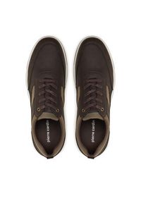 Pierre Cardin Sneakersy 9637 Brązowy. Kolor: brązowy. Materiał: skóra
