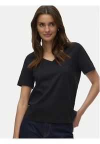 Vero Moda T-Shirt Paulina 10342926 Czarny Regular Fit. Kolor: czarny. Materiał: bawełna #5