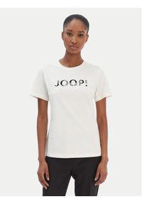 JOOP! T-Shirt Tanna 30100842 Écru Regular Fit. Kolor: kremowy. Materiał: bawełna #1