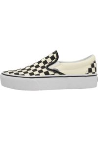 Tenisówki Vans Model Classic Slip-on Platform Kolor Beżowy. Zapięcie: bez zapięcia. Kolor: beżowy. Materiał: tkanina. Obcas: na platformie