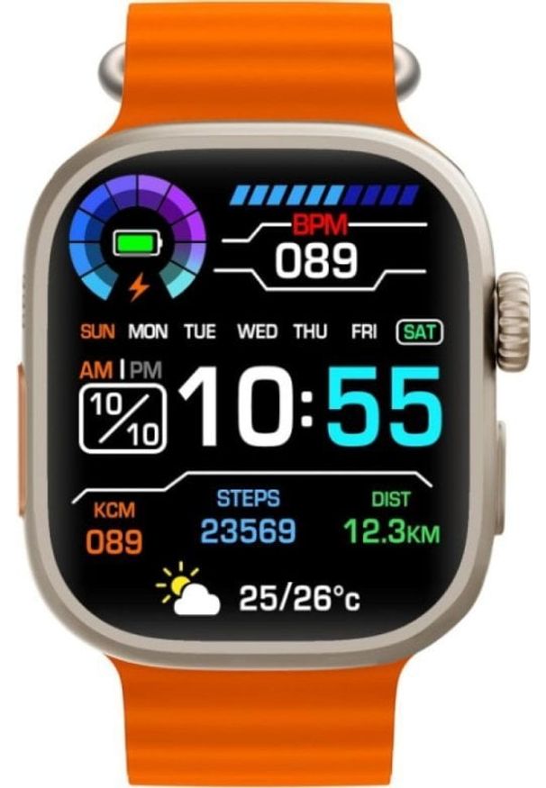 Roger - RoGer WS-GS28 Smart Watch Orange. Rodzaj zegarka: smartwatch