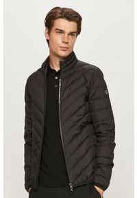 EA7 Emporio Armani kurtka puchowa męska kolor czarny zimowa. Okazja: na co dzień. Kolor: czarny. Materiał: puch. Sezon: zima. Styl: casual