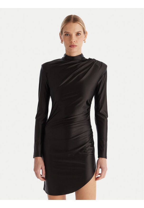ACCESS FASHION Sukienka koktajlowa 54-3037-170 Czarny Slim Fit. Kolor: czarny. Materiał: syntetyk. Styl: wizytowy