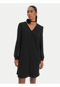 Rinascimento Sukienka koktajlowa CFC0126757003 Czarny Regular Fit. Kolor: czarny. Materiał: syntetyk. Styl: wizytowy #1