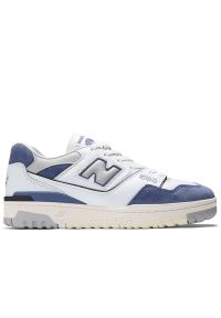 Buty New Balance BB550BWG - białe. Okazja: na co dzień. Kolor: biały. Materiał: guma, skóra. Szerokość cholewki: normalna. Sport: turystyka piesza, koszykówka