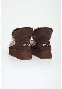 Mou - Śniegowce damskie skórzane MOU. Materiał: skóra #3