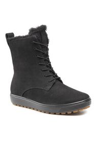 ecco - ECCO Botki Soft 7 Tred W 45042302001 Czarny. Kolor: czarny. Materiał: zamsz, skóra #7