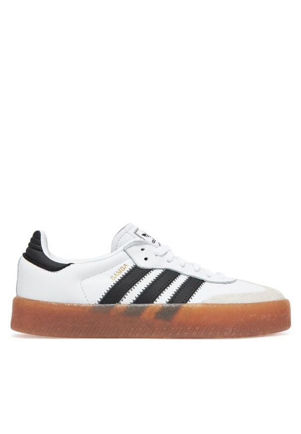 Adidas - adidas Sneakersy Sambae JI1349 Biały. Kolor: biały. Materiał: skóra