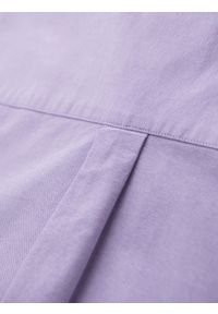 Ombre Clothing - Bawełniana męska pastelowa koszula typu oxford – lawendowa V2. Kolor: fioletowy. Materiał: bawełna. Wzór: aplikacja, ze splotem. Styl: klasyczny, elegancki #7