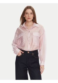 Rinascimento Koszula CFC0123656003 Różowy Relaxed Fit. Kolor: różowy. Materiał: syntetyk #1