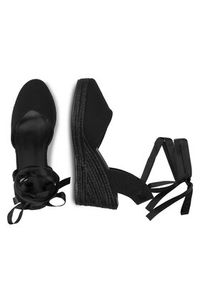 DeeZee Espadryle Gimme More WS020609-01 Czarny. Kolor: czarny. Materiał: materiał #7