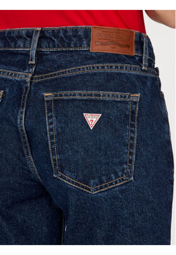 Guess Jeans Jeansy W4YA98 D5CC2 Granatowy Straight Fit. Kolor: niebieski
