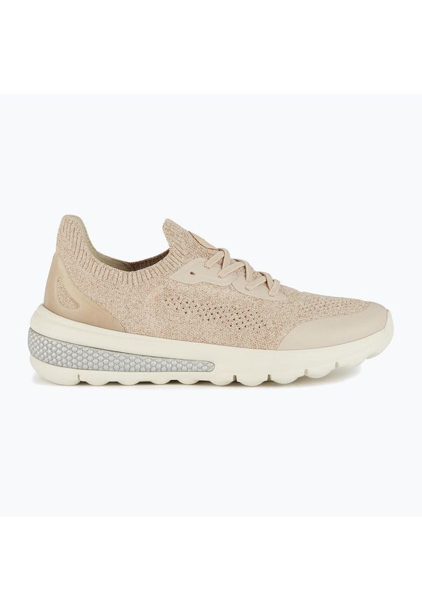 Buty damskie Geox Spherica Actif. Kolor: beżowy. Materiał: tkanina