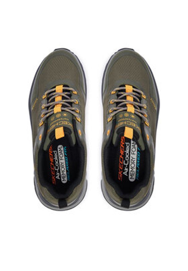 skechers - Skechers Trekkingi D'Lux Journey 237419 GRN Khaki. Kolor: brązowy. Materiał: materiał. Sport: turystyka piesza