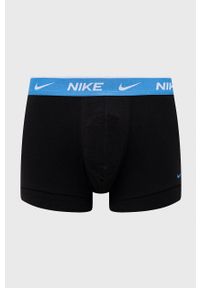 Nike bokserki męskie kolor niebieski. Kolor: niebieski. Materiał: tkanina, skóra, włókno #2