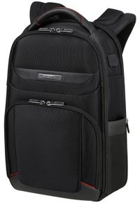 Samsonite 147139 1041 14.1'' PRO-DLX 6 czarny. Kolor: czarny. Materiał: skóra, materiał. Wzór: kolorowy. Styl: elegancki, biznesowy