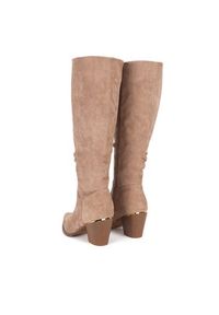 DeeZee Kozaki WS22367-02 Beżowy. Kolor: beżowy. Materiał: materiał #5