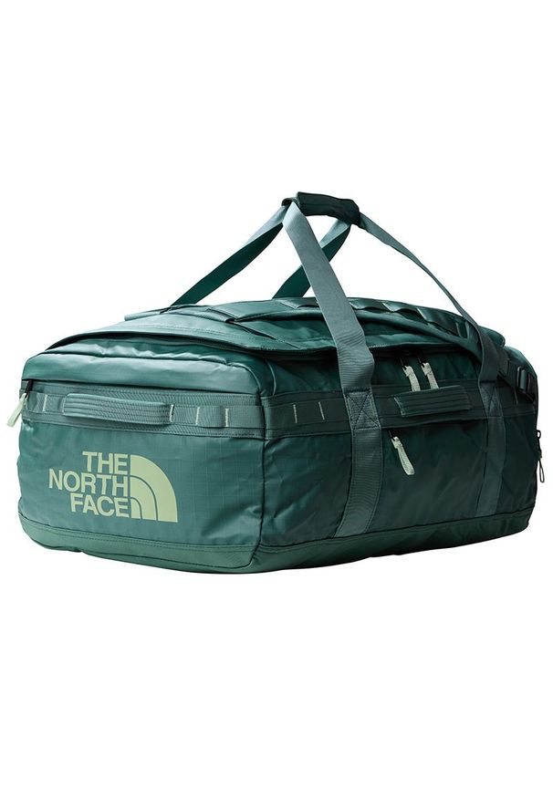 Torba The North Face Base Camp Voyager 62L 0A52S3K0O1 - zielona. Kolor: zielony. Materiał: nylon. Wzór: paski