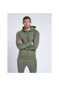 Bluza z kapturem Hummel hmlISAM. Typ kołnierza: kaptur. Kolor: zielony. Sport: fitness, piłka ręczna