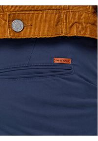 Jack & Jones - Jack&Jones Chinosy Marco 12150148 Granatowy Slim Fit. Kolor: niebieski. Materiał: bawełna
