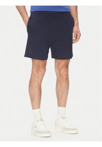 Kappa Szorty materiałowe Logo Korpo Cabas 303HZE0 Granatowy Regular Fit. Kolor: niebieski. Materiał: bawełna
