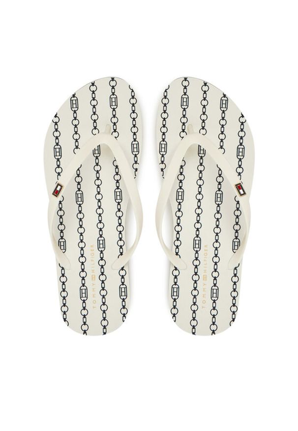 TOMMY HILFIGER - Tommy Hilfiger Japonki FW0FW08518 Biały. Kolor: biały. Materiał: syntetyk