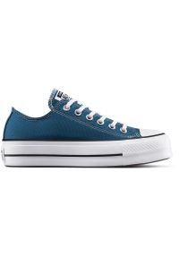 Adidasy Converse Chuck Taylor All Star Lift, Kobiety. Kolor: niebieski. Materiał: materiał. Model: Converse All Star. Sport: fitness