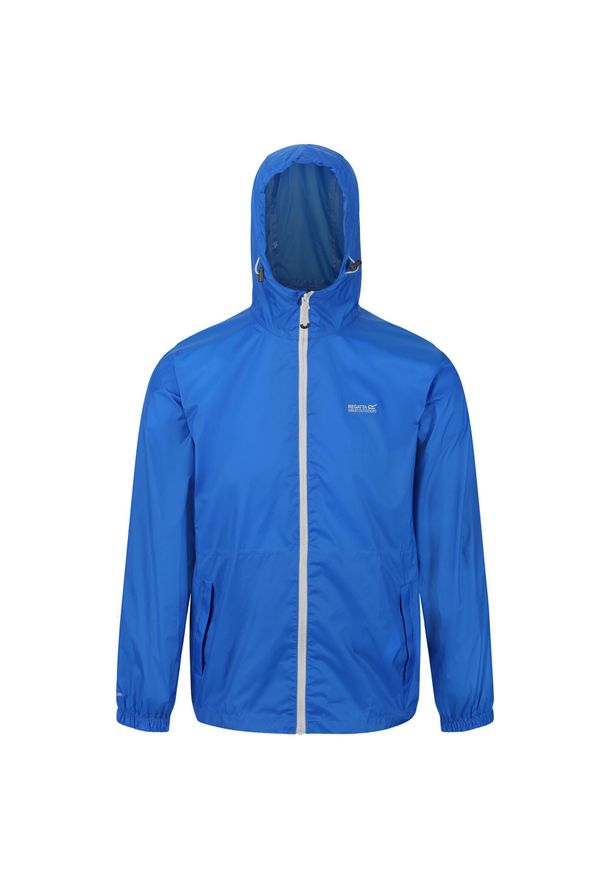 Regatta - Męska Kurtka Kieszonkowa + Worek Pack It III. Kolor: szary, niebieski, wielokolorowy. Sport: turystyka piesza