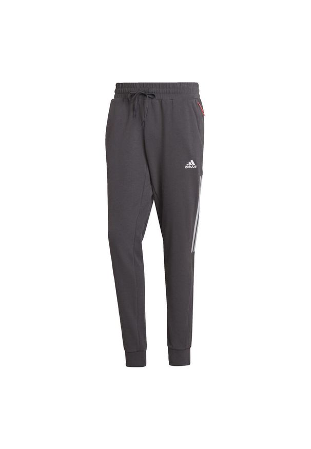 Adidas - Spodnie męskie adidas Aeroready Motion Sport Pants. Kolor: szary. Materiał: dresówka. Długość: długie. Sport: fitness