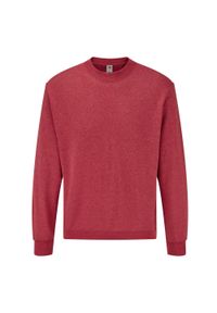 FRUIT OF THE LOOM - Męska Klasyczna Bluza Wkładana Przez Głowę. Kolor: czerwony