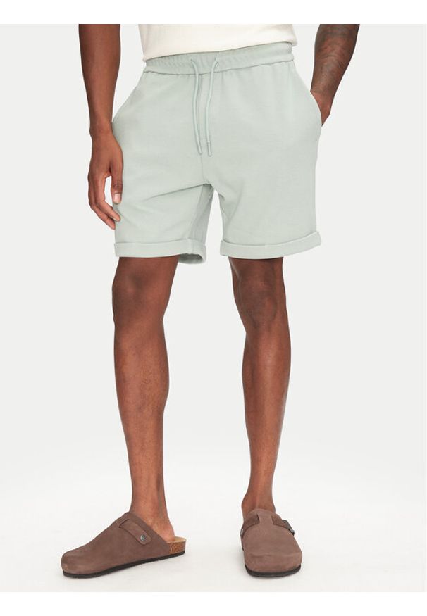 Only & Sons Szorty materiałowe New Kodyl 22033722 Zielony Regular Fit. Kolor: zielony. Materiał: syntetyk