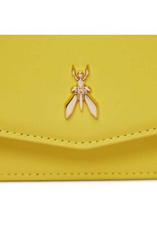 Patrizia Pepe Torebka 2B0032/L061-Y447 Żółty. Kolor: żółty. Materiał: skórzane