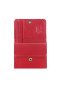Wittchen - Damski portfel skórzany mały czerwony. Kolor: czerwony. Materiał: skóra #6