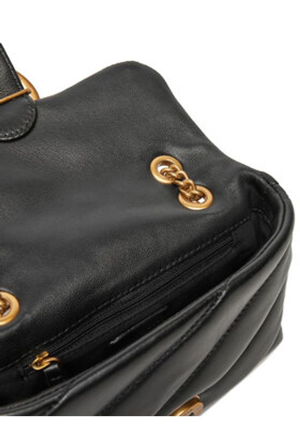 Pinko Torebka Love Baby Puff C PE 23 PLTT 100040 A0F2 Czarny. Kolor: czarny. Materiał: skórzane