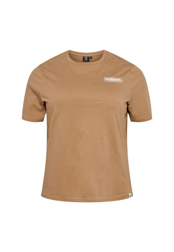 Koszulka damska Plus Hummel Legacy. Kolor: wielokolorowy, beżowy, brązowy. Sport: fitness