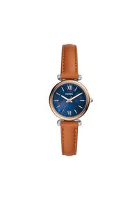 Fossil Zegarek Carlie Mini ES4701 Brązowy. Kolor: brązowy